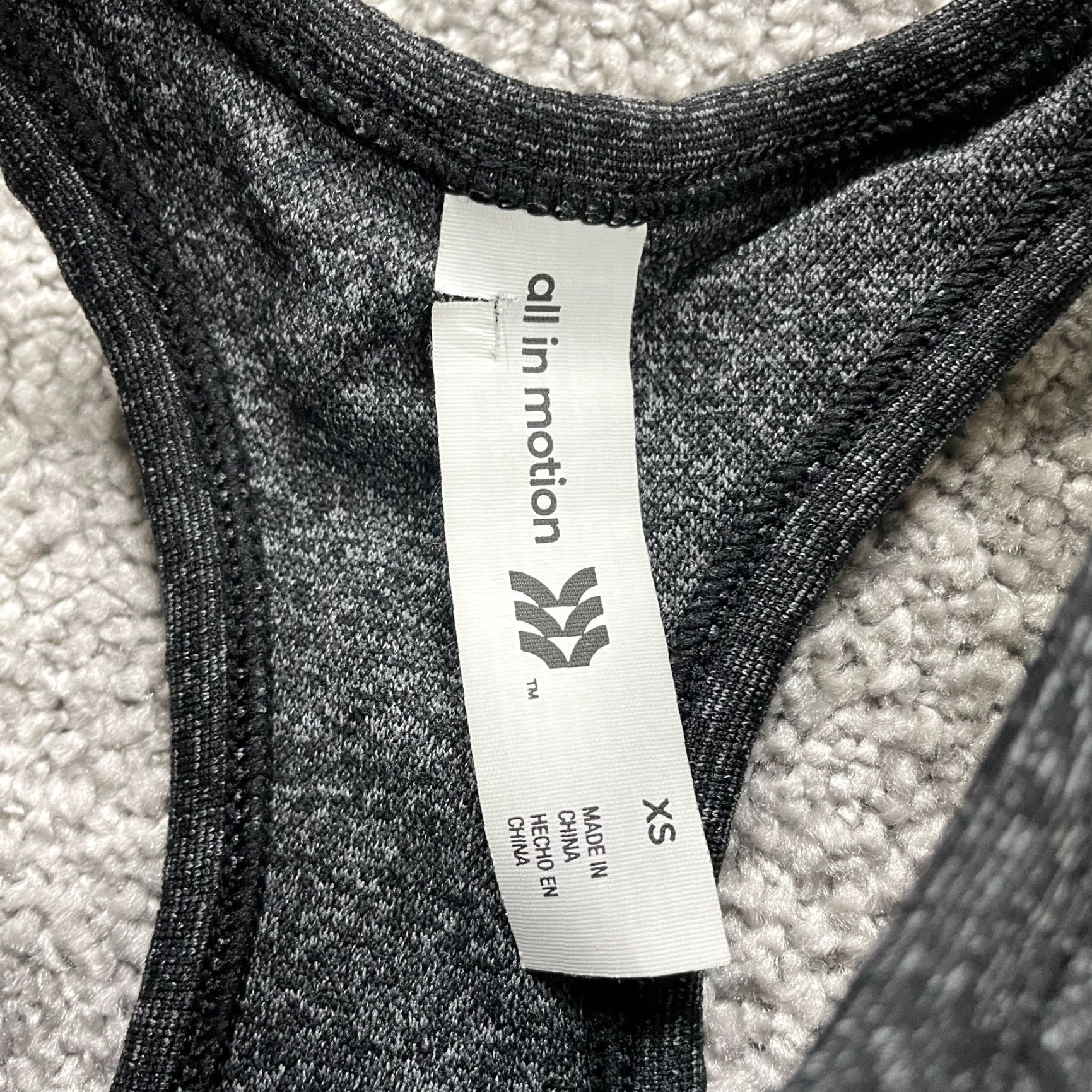 Vintage All In Motion Tank Top Womens XS Gray Halter Racerback Nylon Athletic Gym Shirt Size XS / US 0-2 / IT 36-38 - 5 Thumbnail