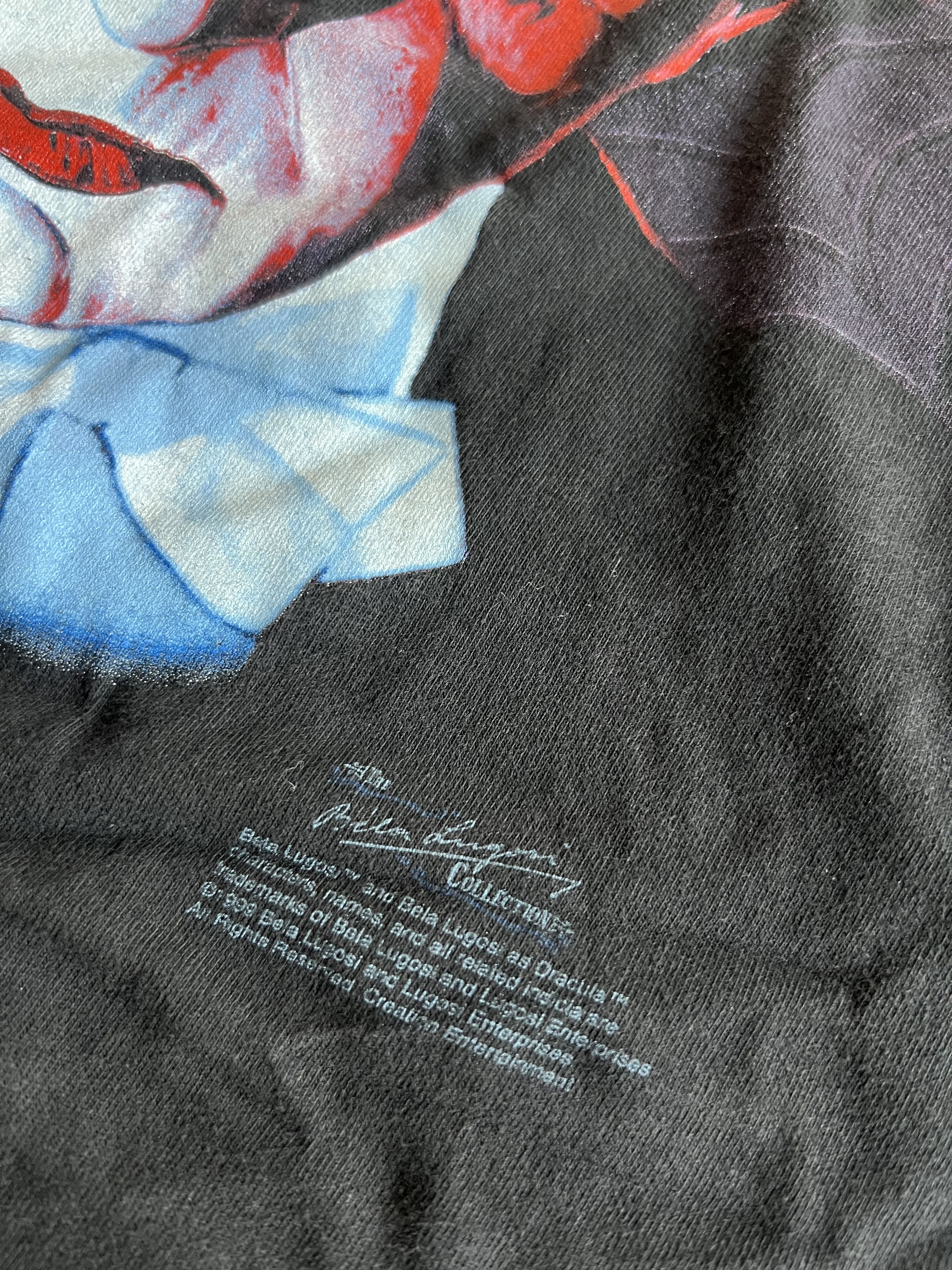 Vintage 90s Dracula Tee Bela Lugosi Tee Nosferatu Bat Horror Promo Size US XL / EU 56 / 4 - 3 Thumbnail