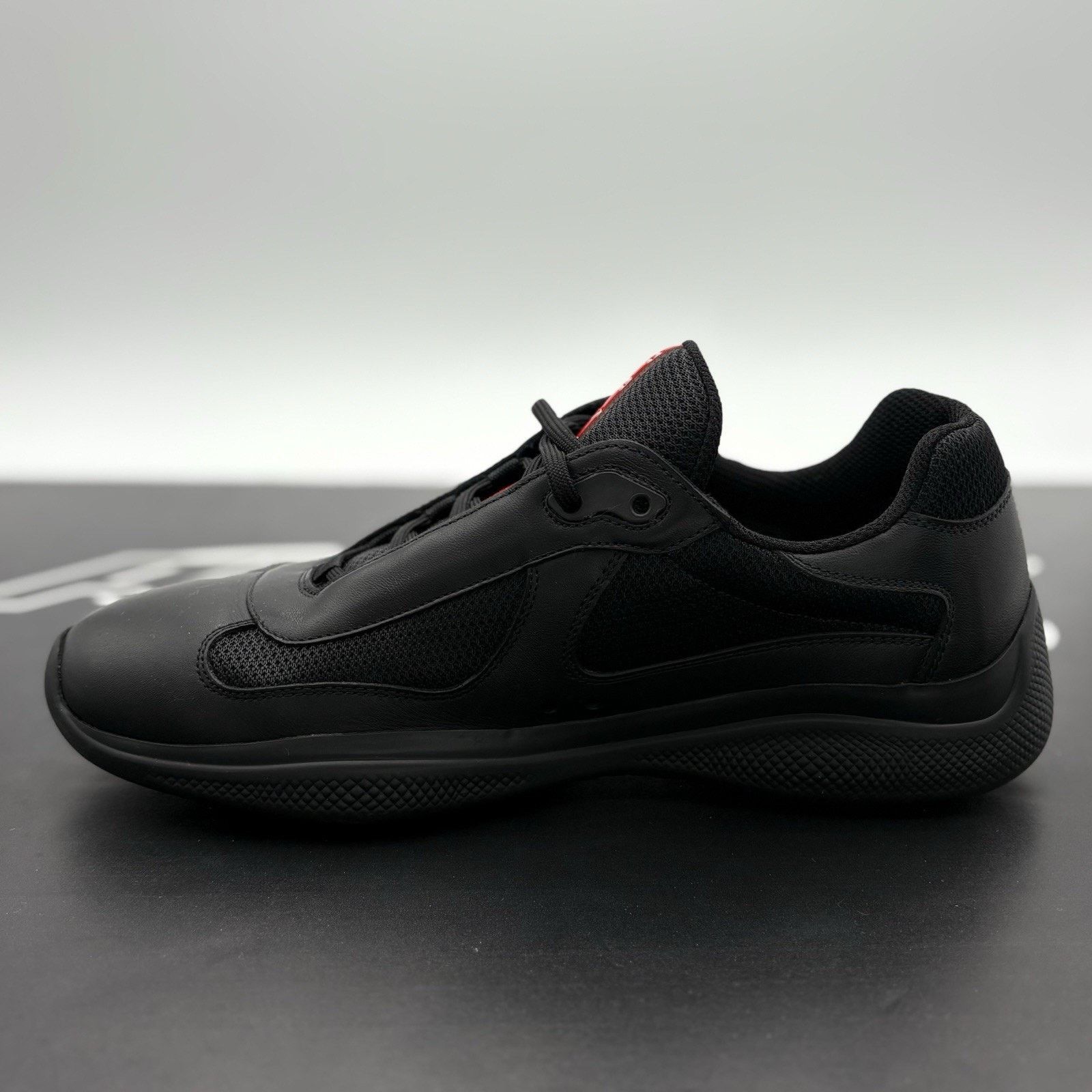 Prada Prada Americas Cup ' Black Leather ' | ONLY WORN 1x Size US 8 / EU 41 - 4 Thumbnail