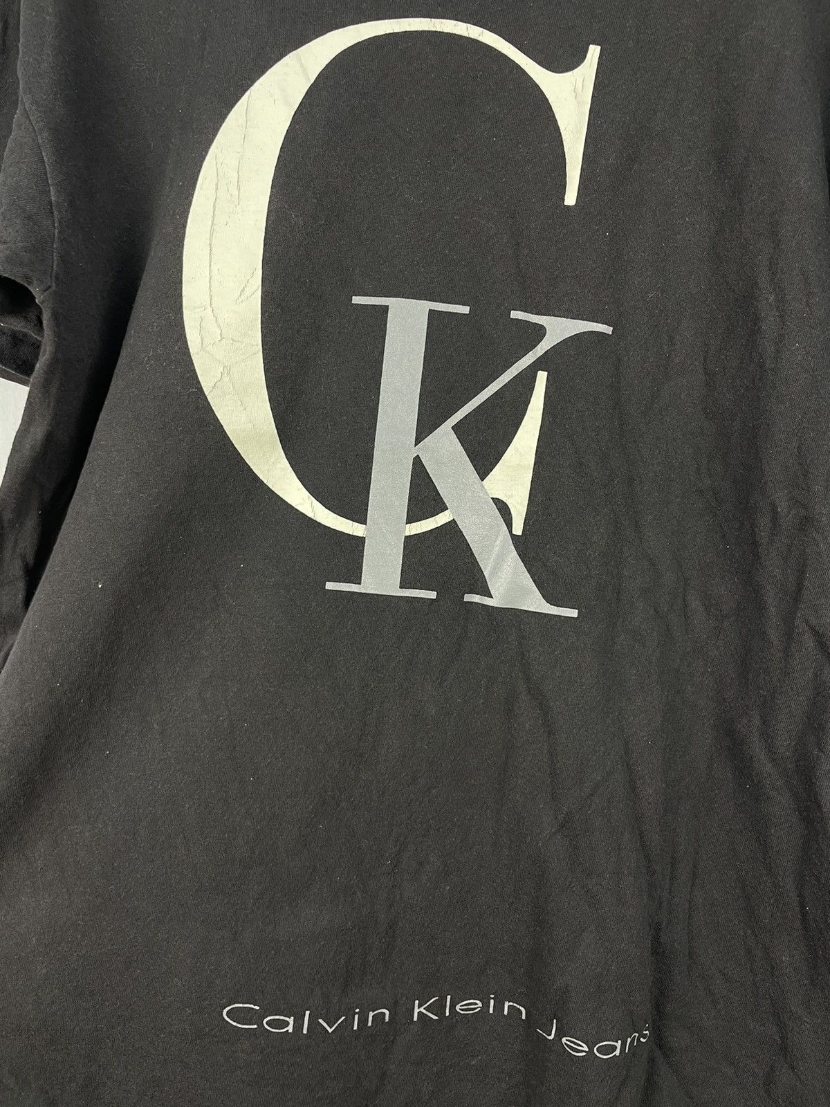 Calvin Klein × Vintage Vintage 90s CKJ Calvin Klein Jeans t shirt Size US L / EU 52-54 / 3 - 4 Thumbnail