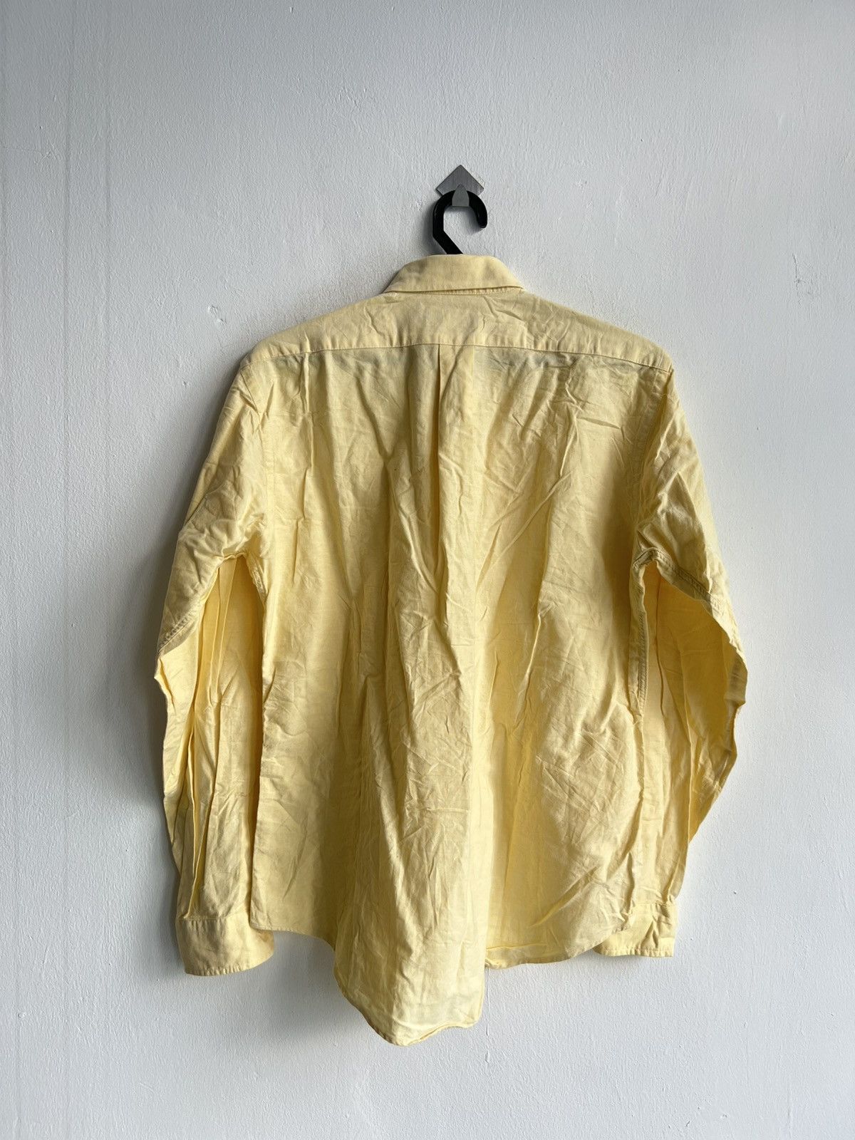 Polo Ralph Lauren Vintage 90s Polo Ralph Lauren Pony Logo Yellow Oxford Shirt Size US M / EU 48-50 / 2 - 5 Thumbnail