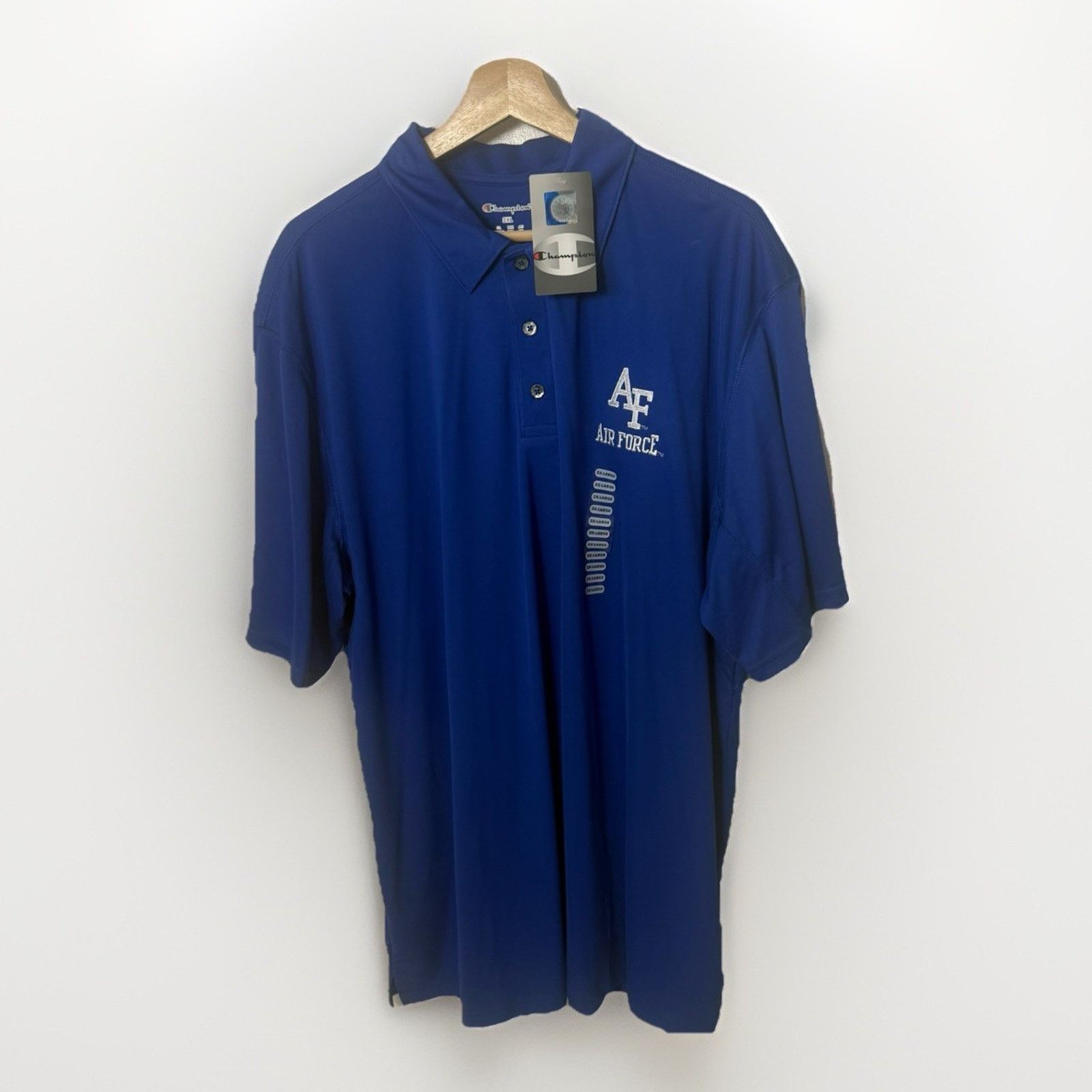 Champion Air Force Fighting Falcons Champion Blue Football Golf Polo Size US XXL / EU 58 / 5 - 1 Thumbnail