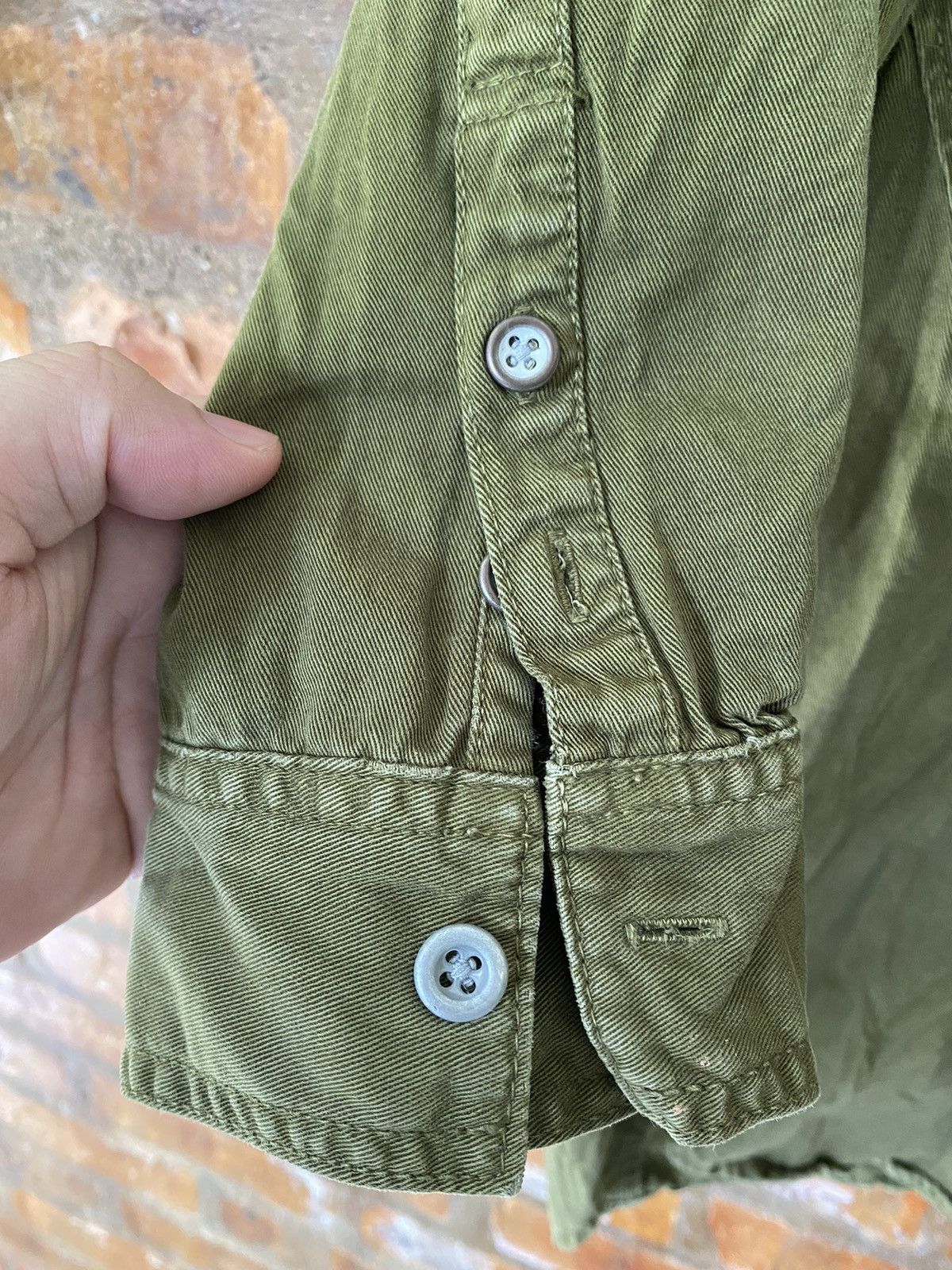 Le Grande Bleu (L.G.B.) 2000s FUGA military slang pocket shirt Size US S / EU 44-46 / 1 - 8 Thumbnail
