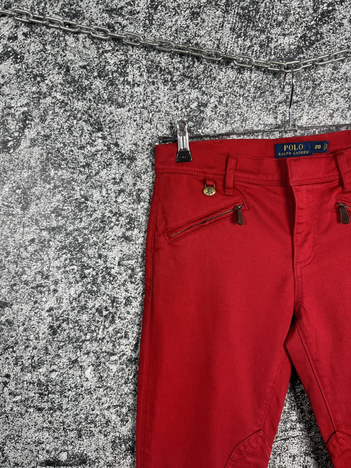 Polo Ralph Lauren × Ralph Lauren Polo Ralph Lauren Skinny Denim Red Pants Whitlyn Jod Size 28 Size 28" / US 6 / IT 42 - 3 Thumbnail