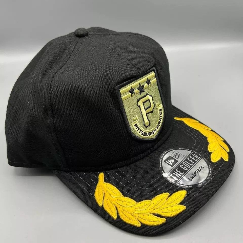 New Era Pittsburgh Pirates Hat Military Patch The Golfer SnapBack Size ONE SIZE - 3 Thumbnail