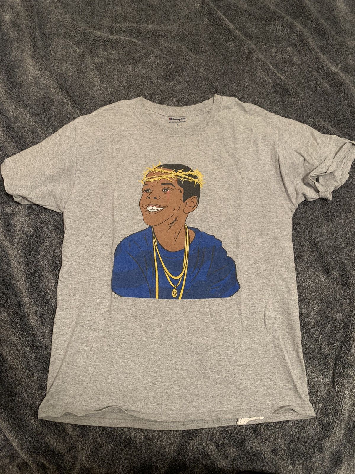 Champion WESTSIDE GUNN FLYGOD GREY CHAMPION GXFR Tee shirt Griselda Size US M / EU 48-50 / 2 - 1 Thumbnail