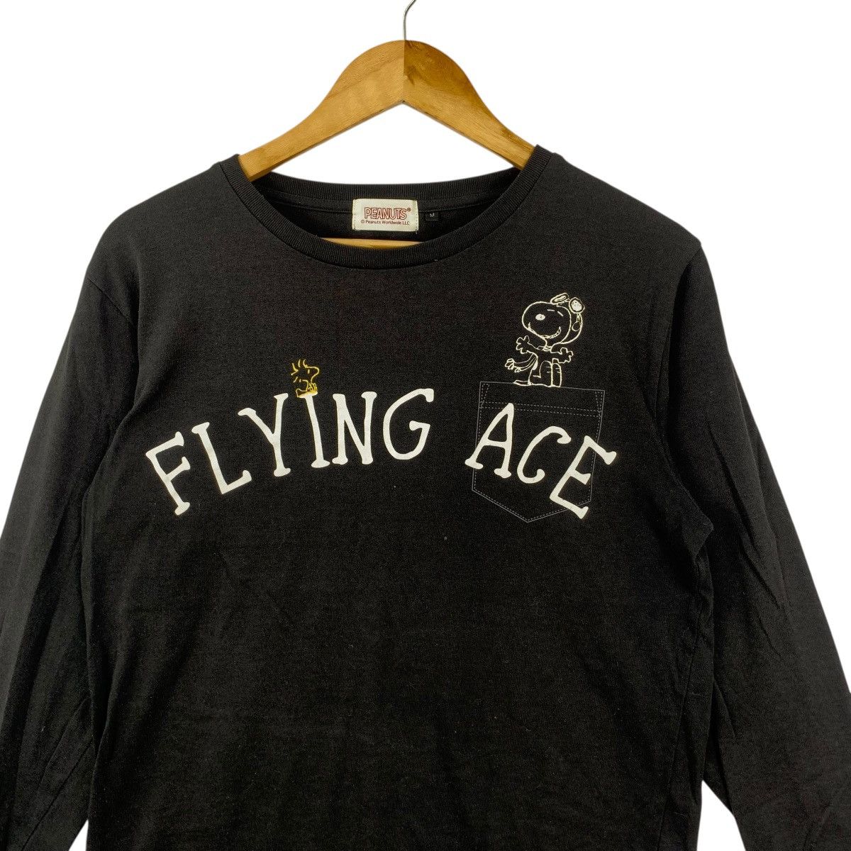 Peanuts PEANUTS SNOOPY WOODSTOCK Flying Ace Long Sleeve Tee Shirt Size M / US 6-8 / IT 42-44 - 5 Thumbnail