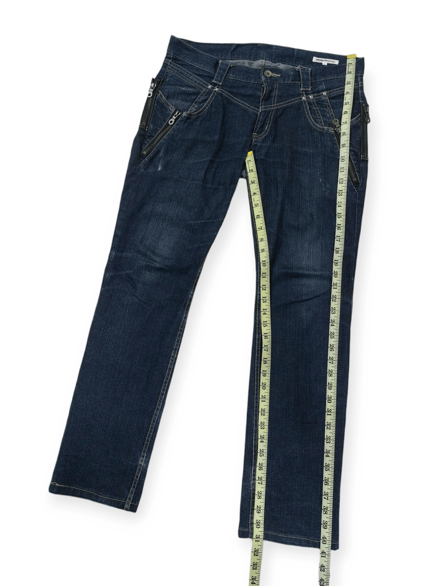 semanticdesign 💥Semantic Design Multi Zipped Punk Jeans Denim Size US 34 / EU 50 - 20 Thumbnail