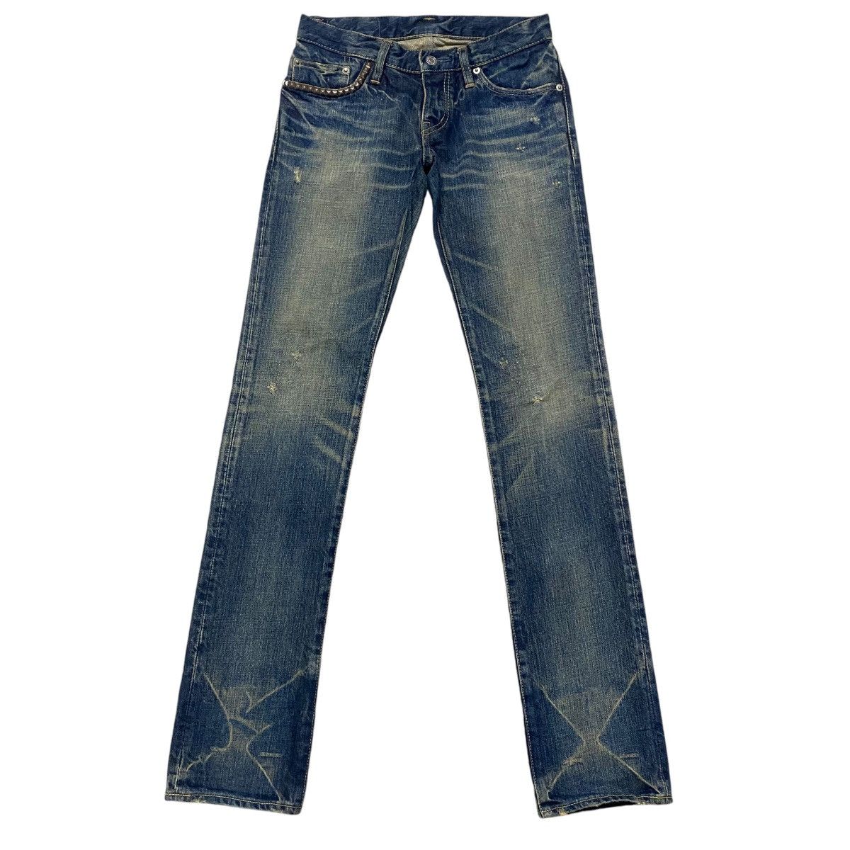 Hysteric Glamour Hysteric Glamour Rusty Distressed Denim Jeans Studded Size US 26 / EU 42 - 2 Thumbnail