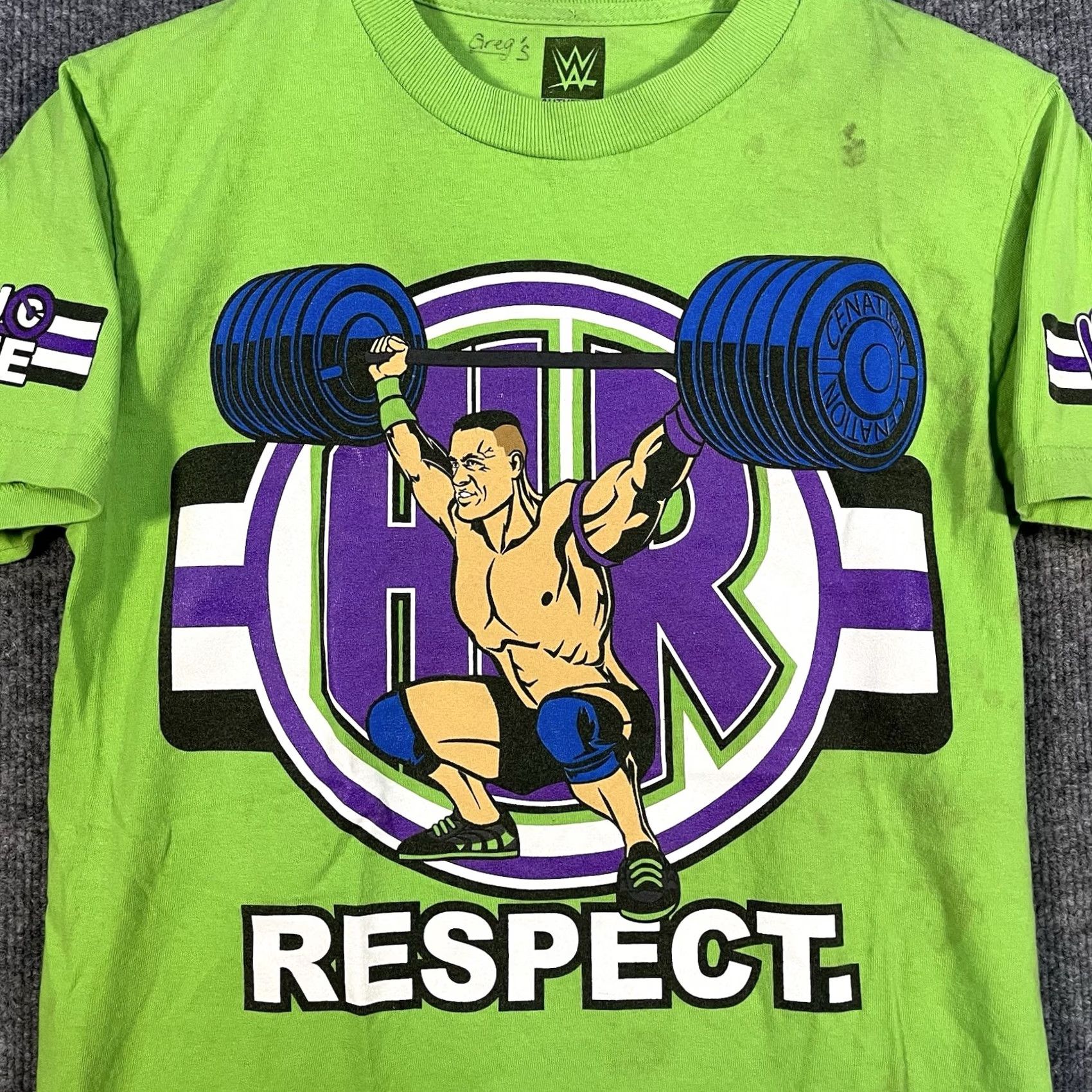 Doublet VINTAGE WWE John Cena T Shirt Small Neon Green Double Sided RESPECT Wrestling Mens Size US S / EU 44-46 / 1 - 2 Thumbnail