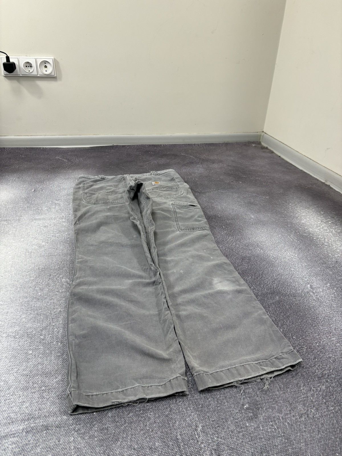 Carhartt Vintage Carhartt USA Relaxed Fit Gray Canvas Work Pants Size US 32 / EU 48 - 3 Thumbnail