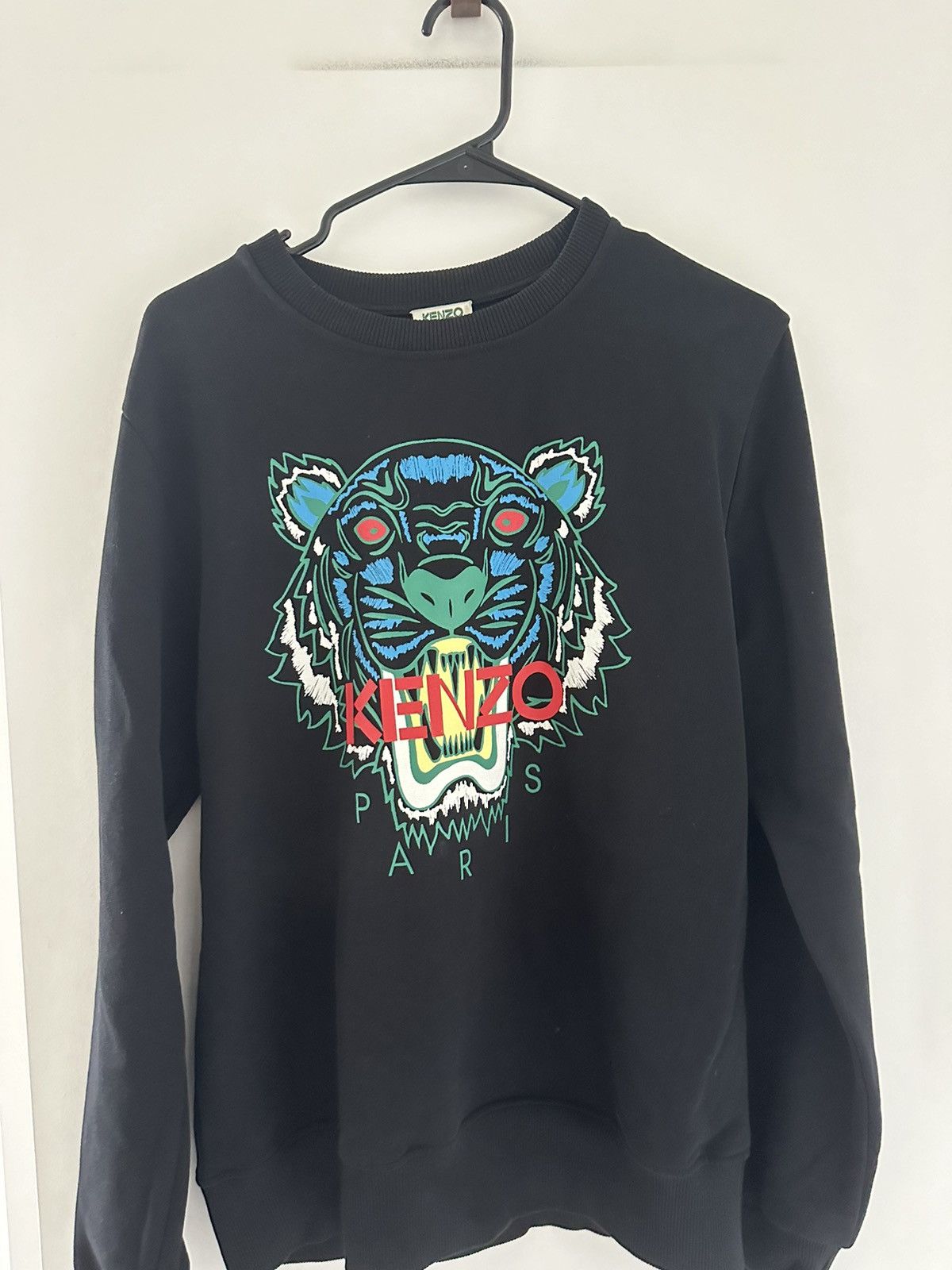 Kenzo Kenzo Black Tiger Logo Embroidered Sweatshirt Size US M / EU 48-50 / 2 - 2 Thumbnail