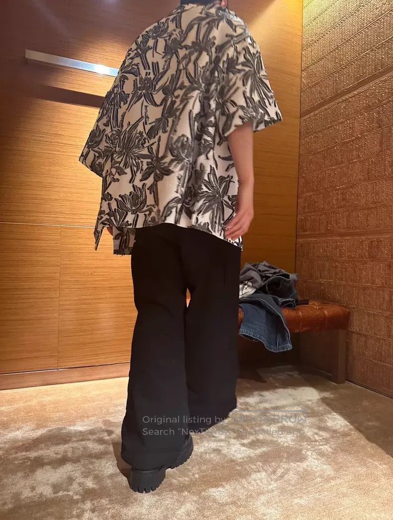 Louis Vuitton Louis Vuitton Yarn seagrass print short sleeve shirt Size US XS / EU 42 / 0 - 8 Thumbnail