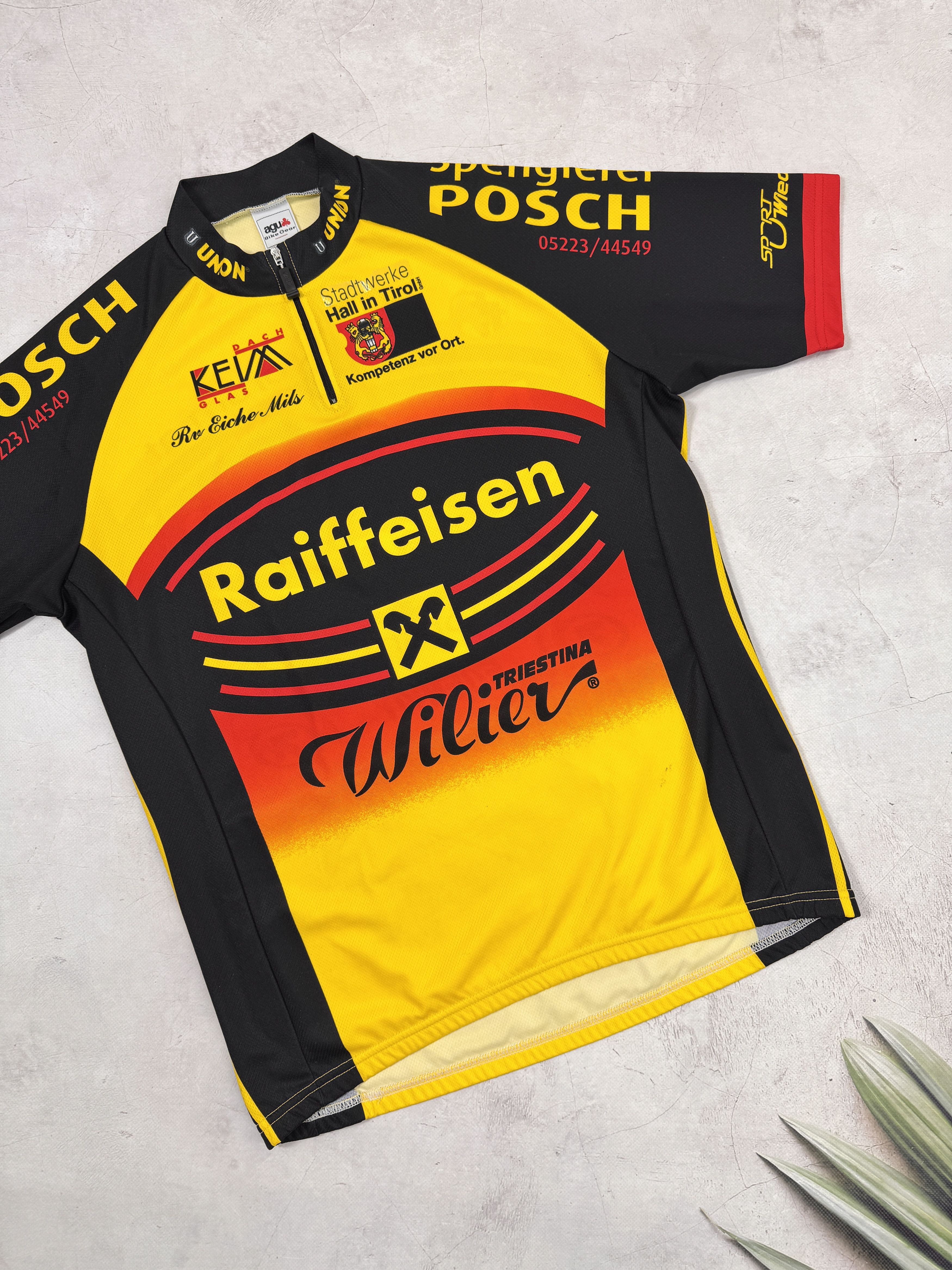 Sports Specialties Vintage Agu Wilier Triestina Raiffeisen Posch Cycling Jersey Size US M / EU 48-50 / 2 - 5 Thumbnail
