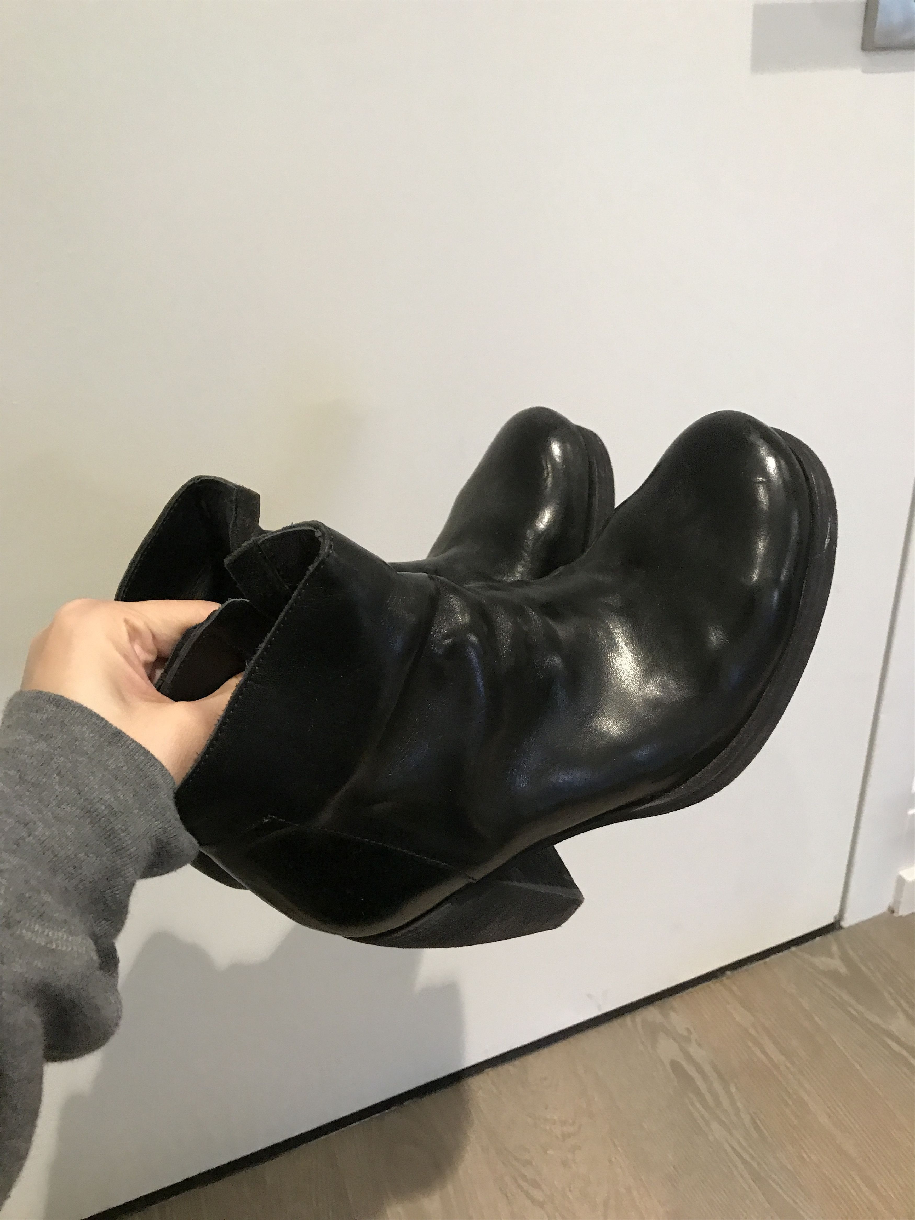 Layer-0 Layer-0 Black Leather Lace-Up Shoes Size 37 Size US 7 / IT 37 - 3 Thumbnail