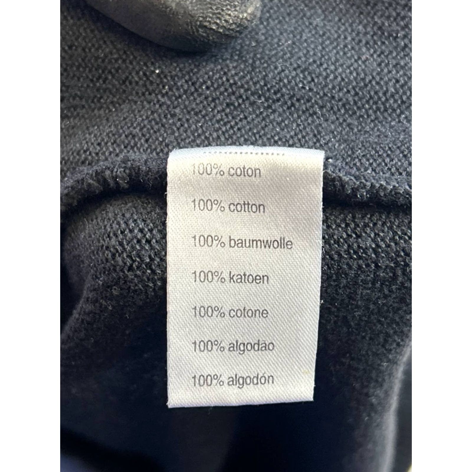 Lacoste Lacoste Sweater Mens L Black Cotton Knit Pullover V-Neck Logo Solid Knit Winter Casual Mens Size US L / EU 52-54 / 3 - 4 Thumbnail