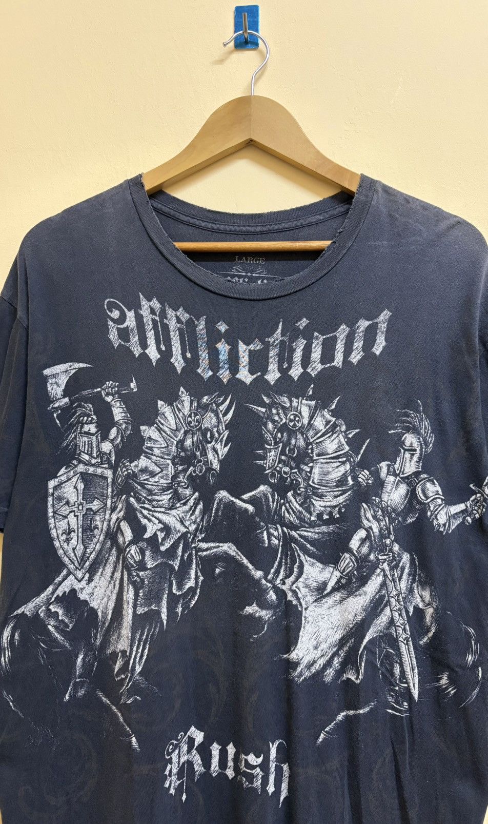 Affliction Vintage Y2k Affliction Rush Georges St Pierre Distressed Size US L / EU 52-54 / 3 - 3 Thumbnail