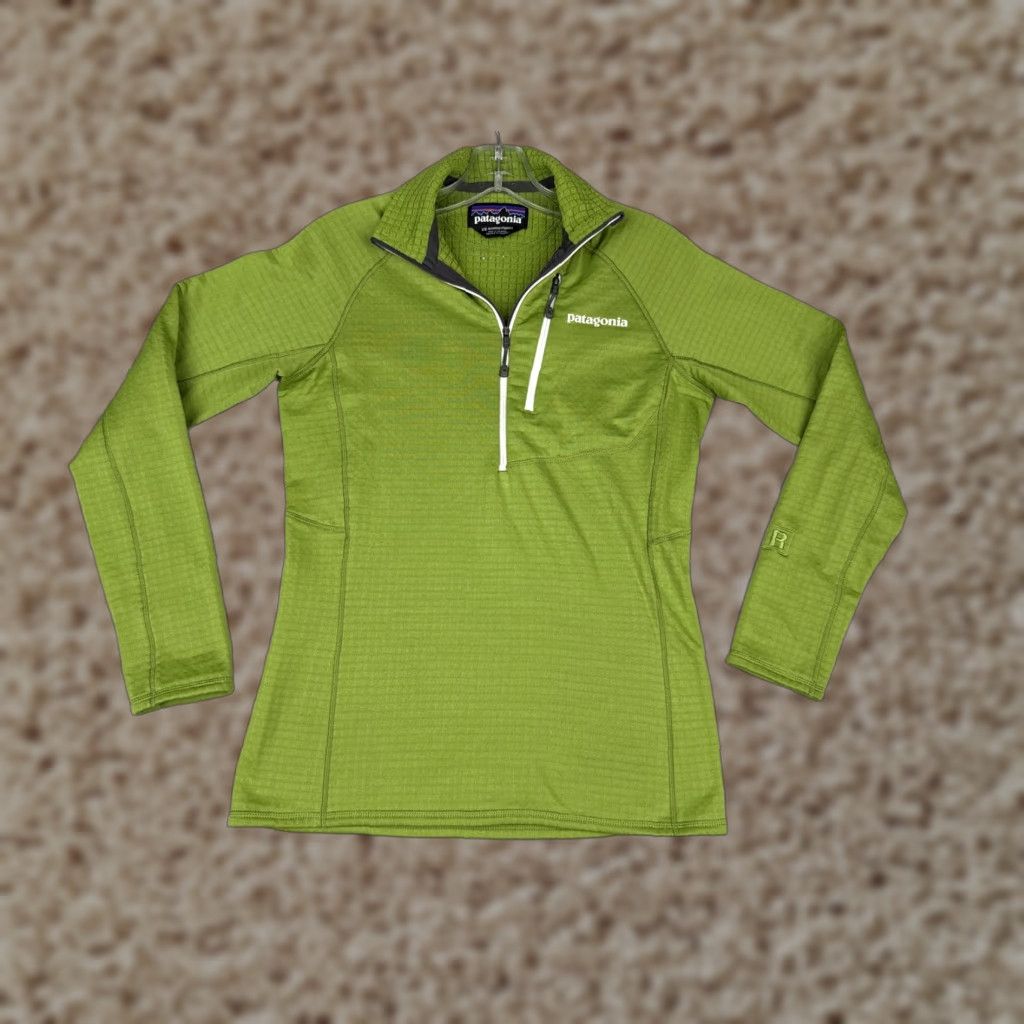 Patagonia Patagonia R1 Sweater Womens XS Green Polartec Power Grid Baselayer Pullover Mock Size XS / US 0-2 / IT 36-38 - 1 Thumbnail