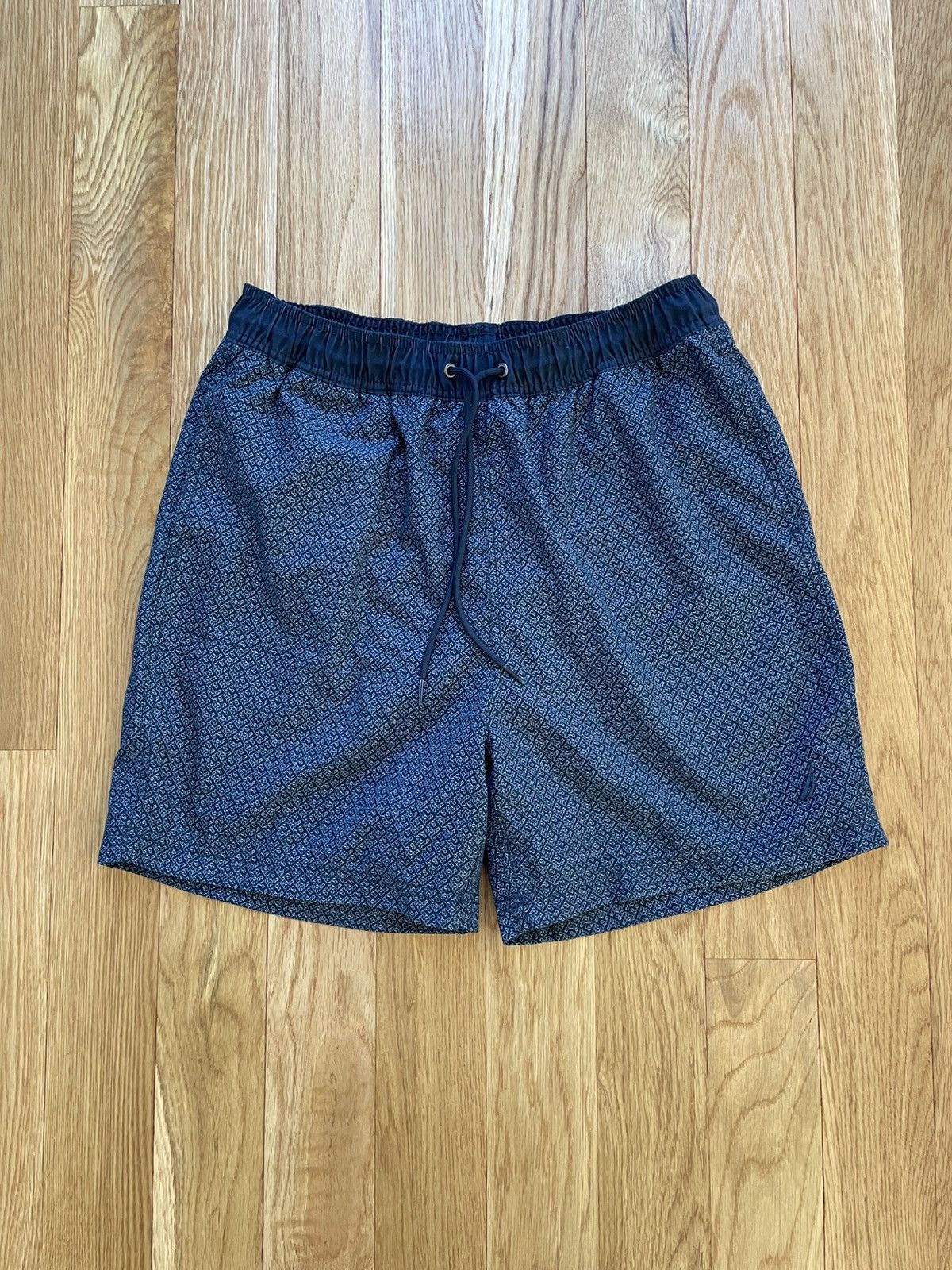 Nautica Nautica Abstract Navy Blue Swim Shorts Trunks Medium Size US 32 / EU 48 - 1 Thumbnail