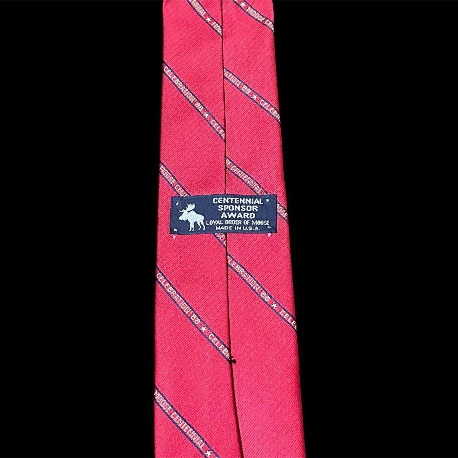 Other Vintage moose lodge tie red Size ONE SIZE - 4 Thumbnail