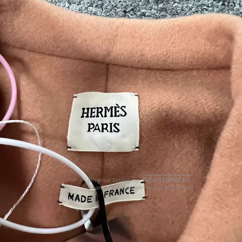 Hermes Hermes Fuchsia Cashmere Round Neck Oversized Blazer Size XXS / US 00 / IT 34 - 5 Thumbnail