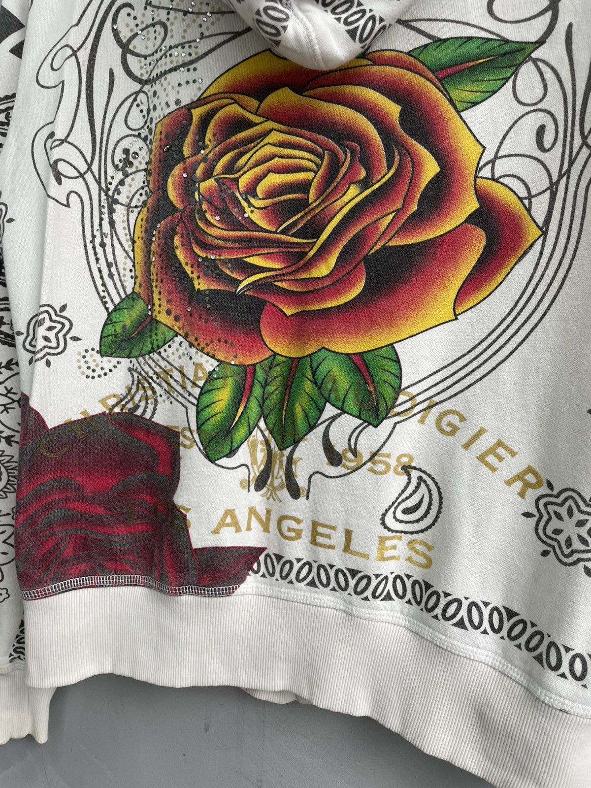 Japanese edhardy by christian audigier zip hoodie y2k