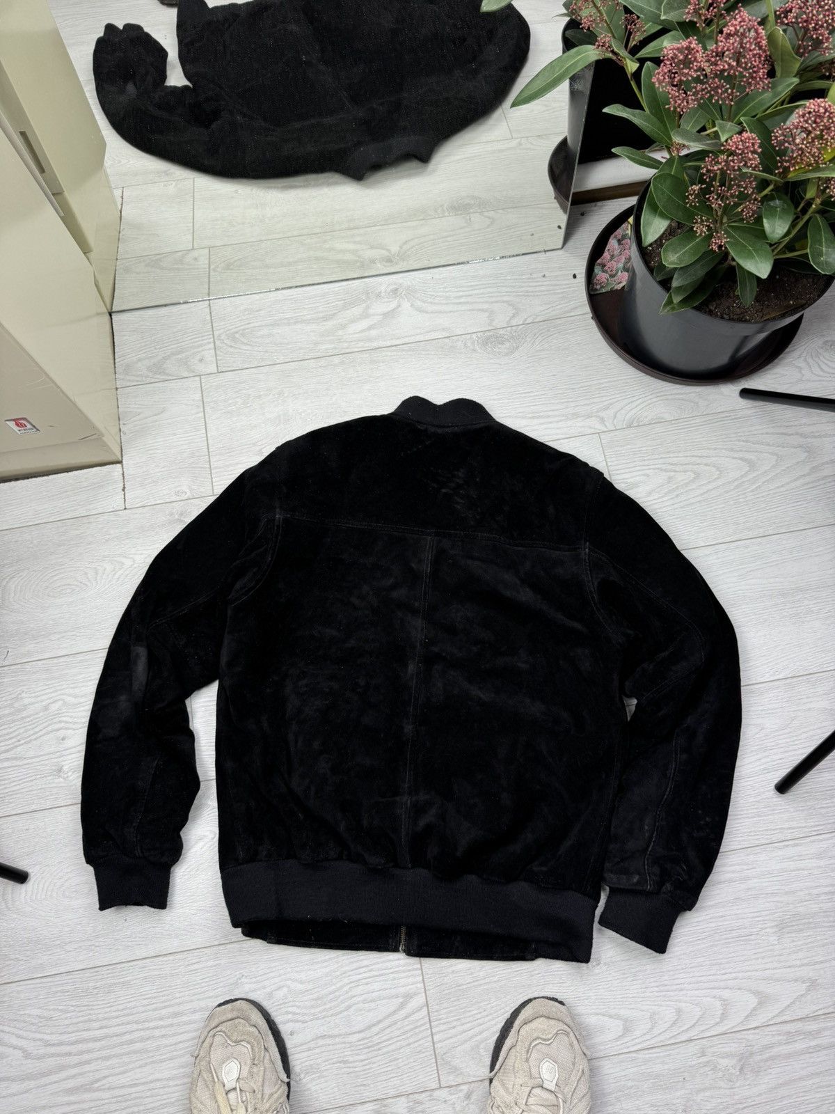 Vintage Vintage 90s Streetwear Quilted Suede Leather Bomber Jacket Size US M / EU 48-50 / 2 - 5 Thumbnail