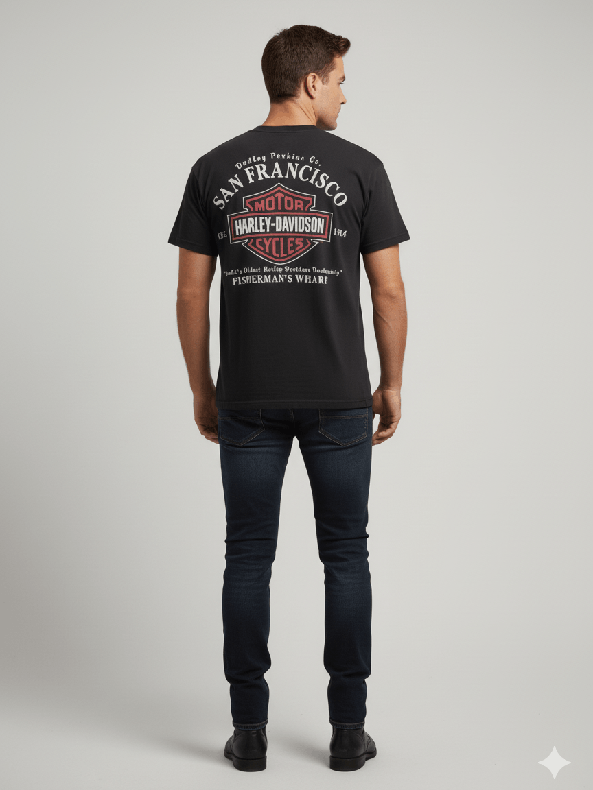Harley Davidson Harley Davidson San Francisco Rare vintage 90's Size US M / EU 48-50 / 2 - 2 Thumbnail