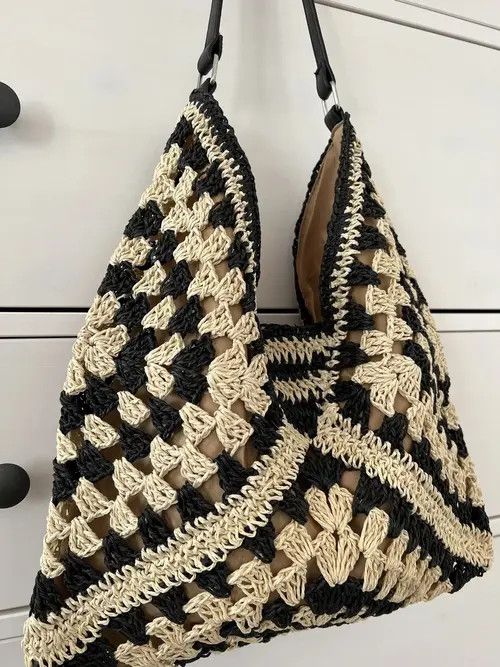 Handmade Fashion Handmade Weave Straw Handbag / Shoulder bag Size ONE SIZE - 4 Thumbnail
