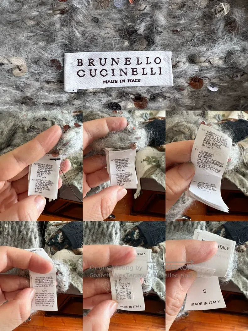 Brunello Cucinelli Brunello Cucinelli Glitter Opera Sweater Size S / US 4 / IT 40 - 6 Thumbnail