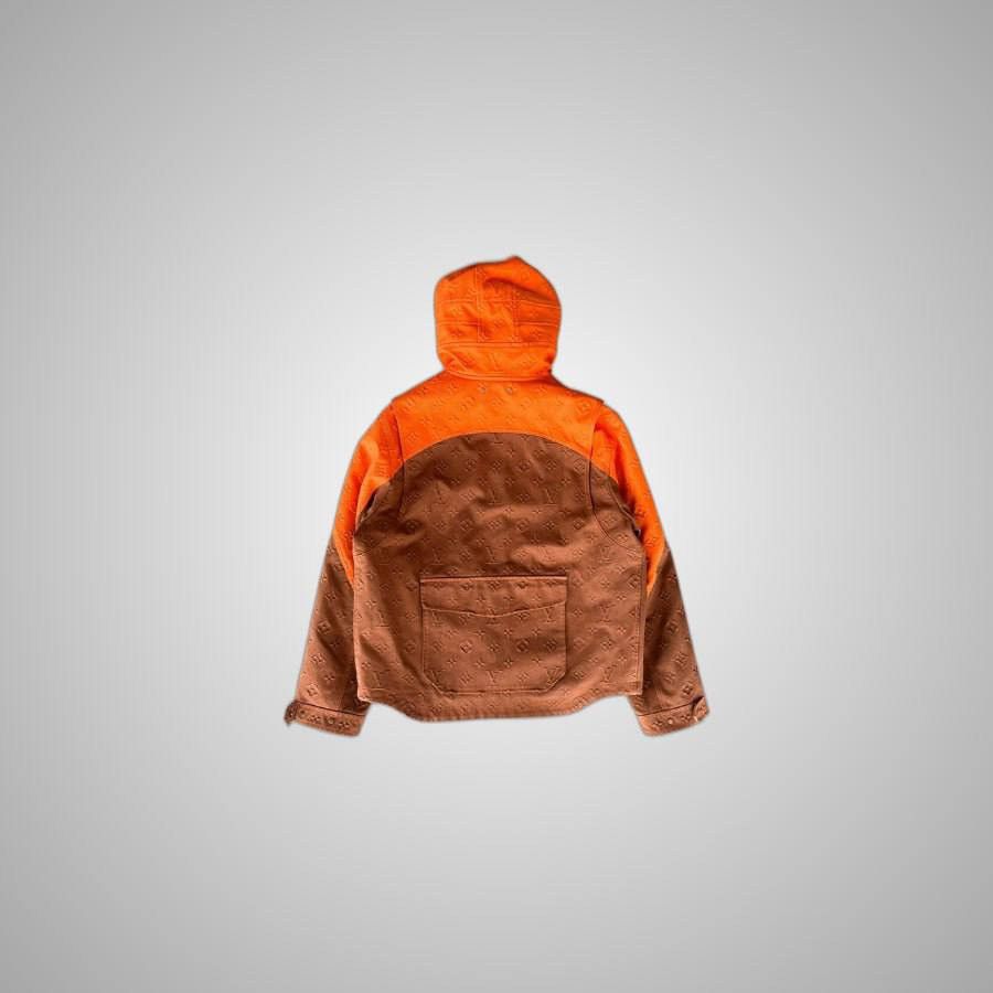 Louis Vuitton LOUIS VUITTON BROWN & ORANGE MONOGRAM CARPENTER HOODED JACKE Size US XL / EU 56 / 4 - 2 Thumbnail