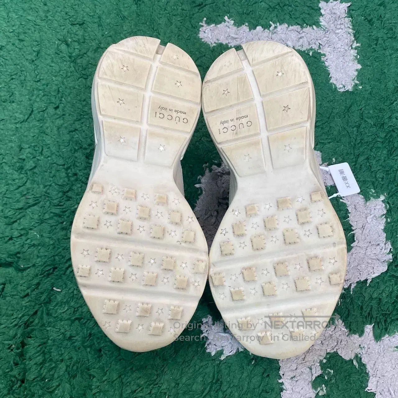 Gucci Gucci Rhyton Men's Distressed Ivory Dad Shoes. Size US 7.5 / EU 40-41 - 8 Thumbnail