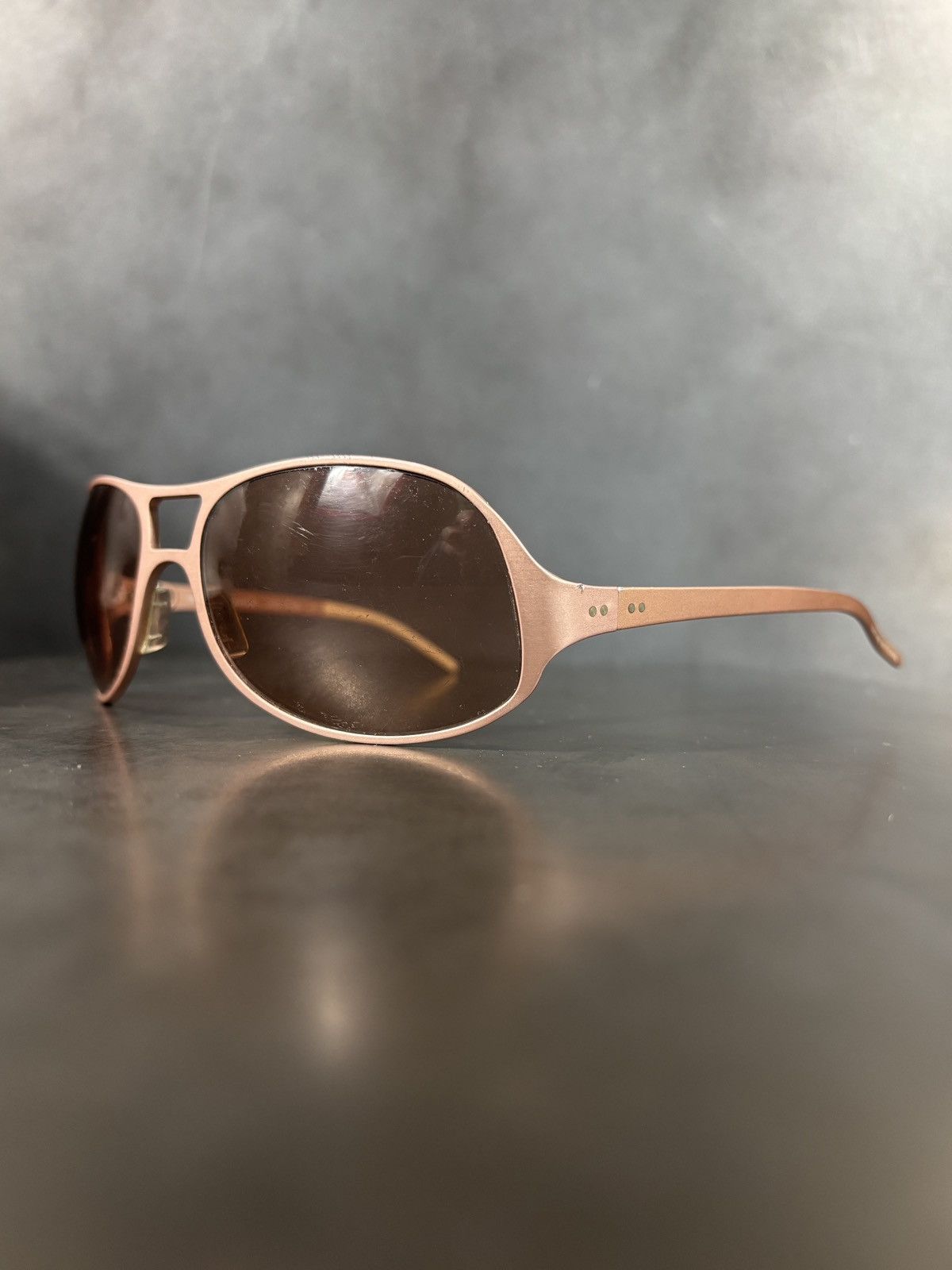 Costume National Vintage Costume National Sunglasses Y2K 2000s Bug Eye Metal Size ONE SIZE - 3 Thumbnail