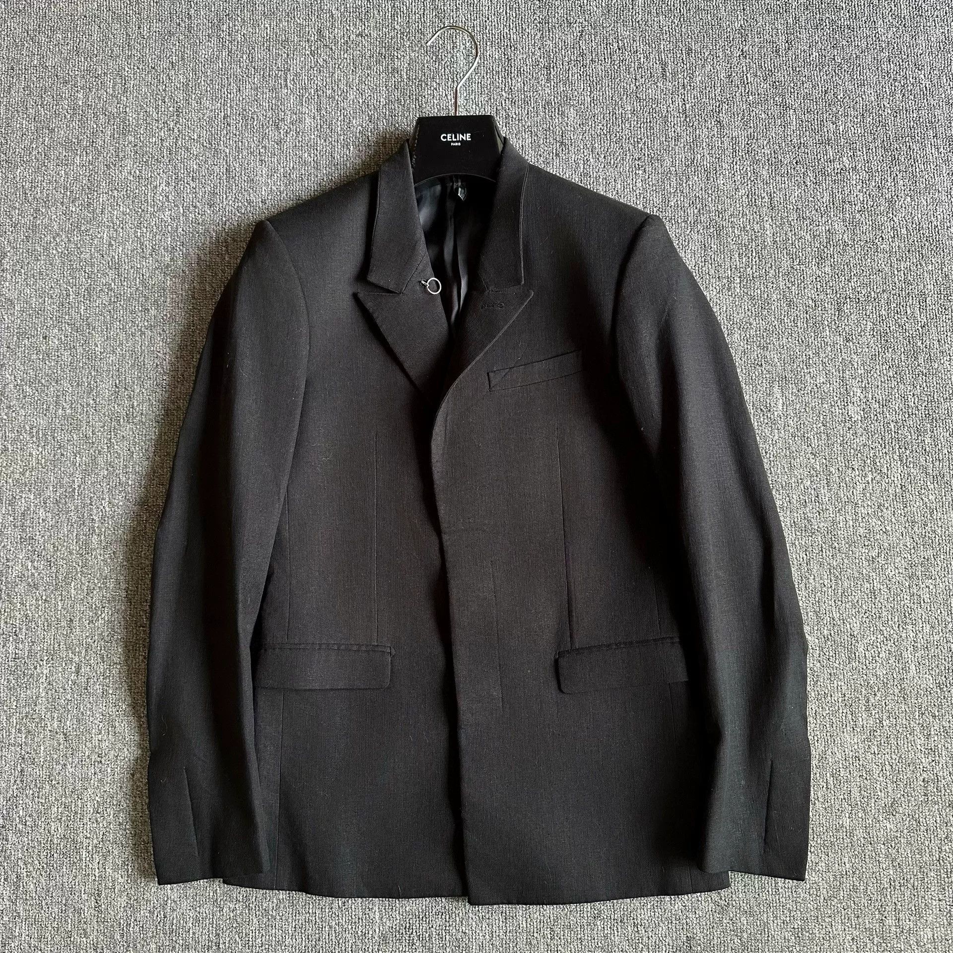 Dior Dior Round Brooch Linen Blazer Size US M / EU 48-50 / 2 - 1 Thumbnail