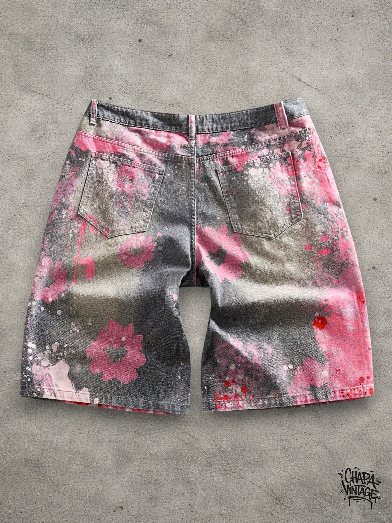 Japanese Brand Tie Dye denim shorts Size US 32 / EU 48 - 2 Thumbnail