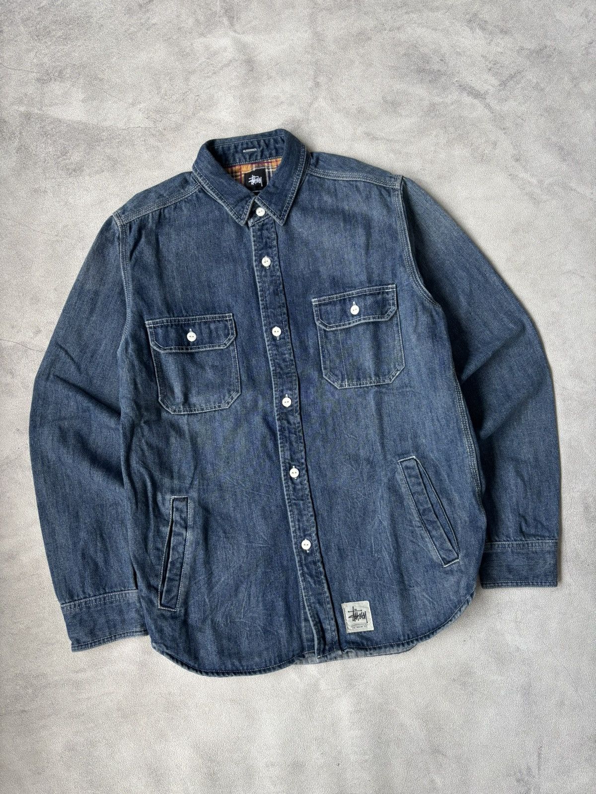 Stussy work shirt stussy L/S size medium Size US M / EU 48-50 / 2 - 2 Thumbnail