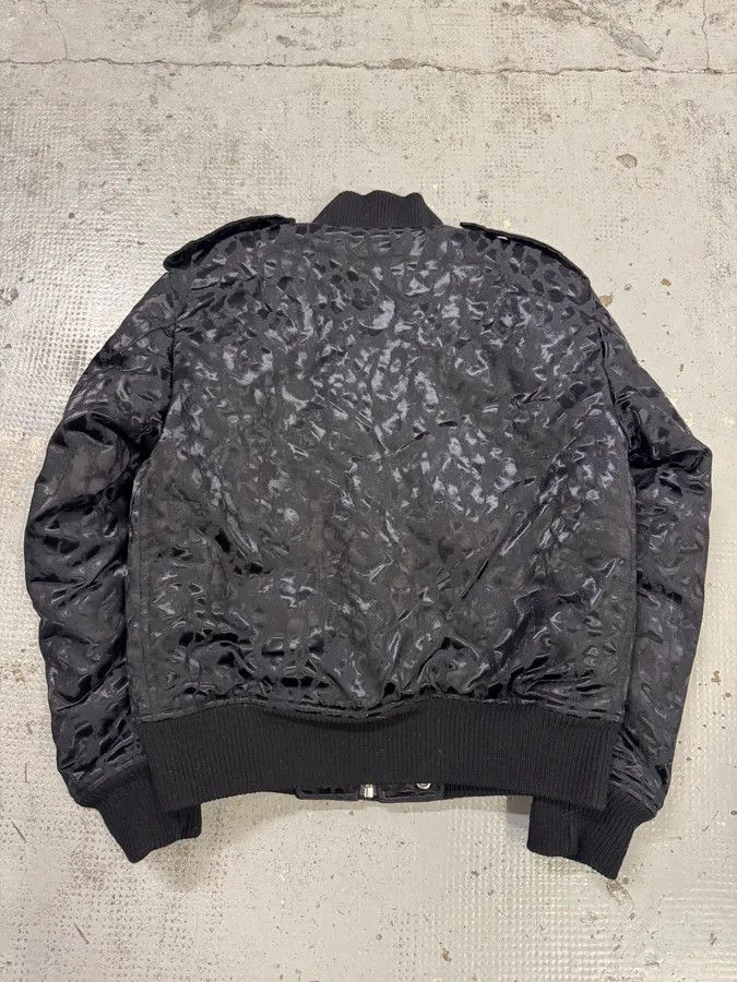 Saint Laurent Paris FW2016 Saint Laurent Black Bomber Nylon Leopard Print Jacket Size US XS / EU 42 / 0 - 5 Thumbnail