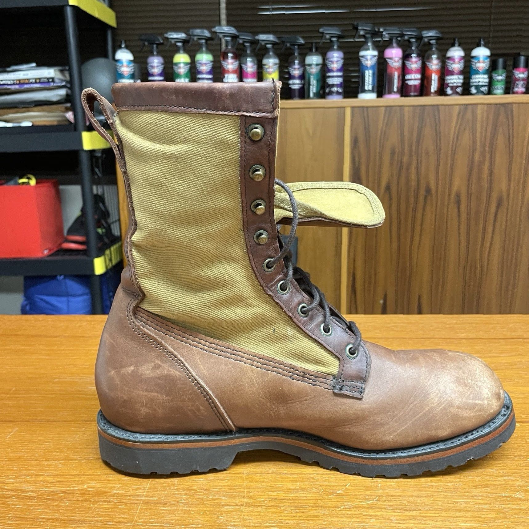 Filson Filson Boots Rangeland Highlander Work Hunting Mens 11.5 D Leather Wax Twill 906 Brown Size US 12 / EU 45 - 4 Thumbnail