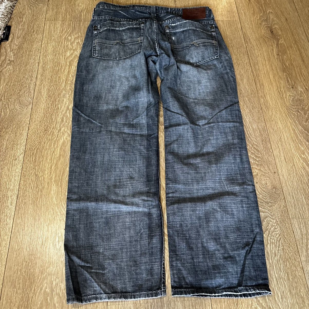 Buffalo David Bitton David Bitton Faded Distressed Baggy Fit Dark Wash Size US 34 / EU 50 - 1 Thumbnail