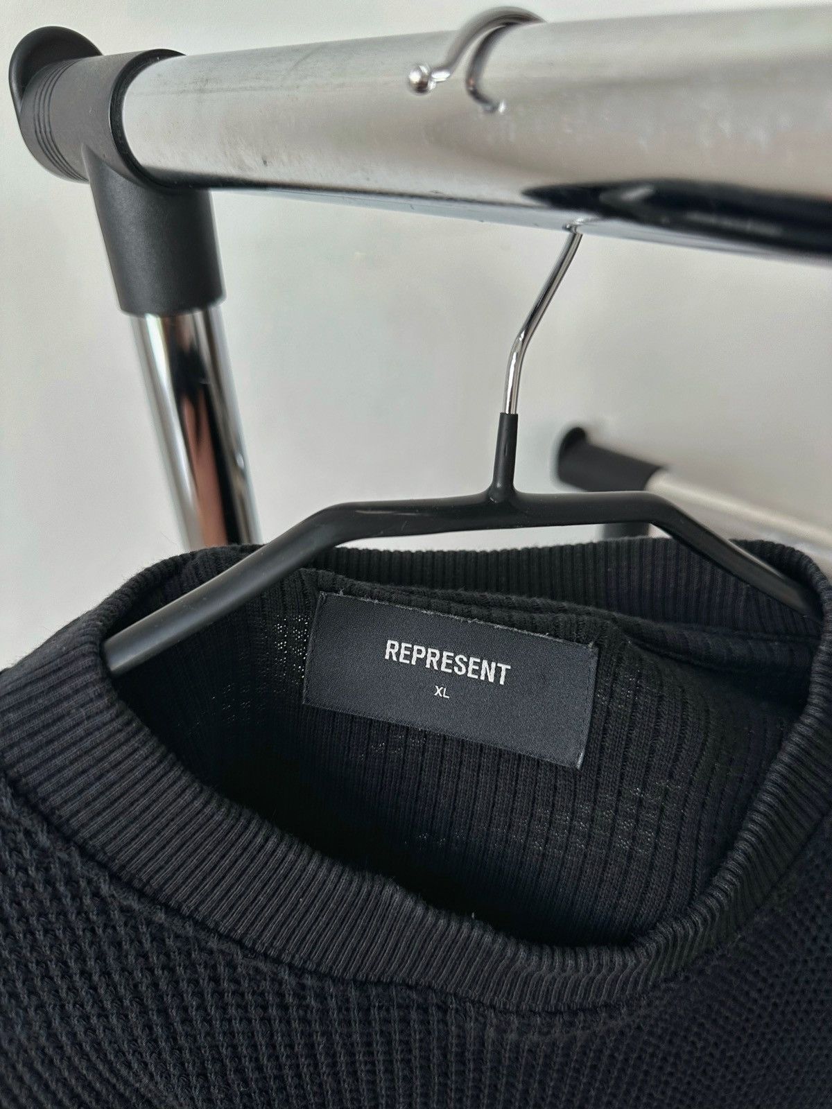 Represent Clo. Represent Black Waffle T-Shirt Size US XL / EU 56 / 4 - 9 Thumbnail
