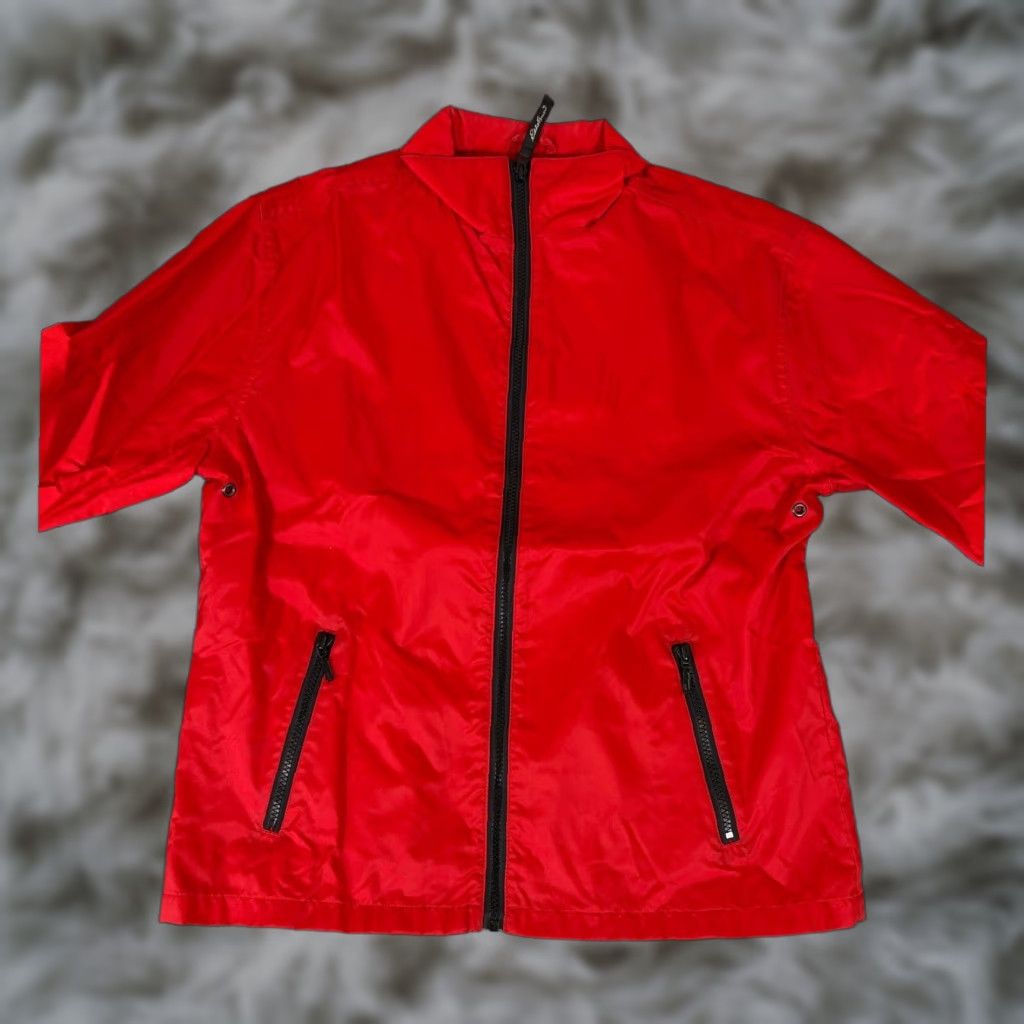 Eddie Bauer VINTAGE Eddie Bauer Red Lightweight Full Zip Nylon Windbreaker Jacket Women S Size S / US 4 / IT 40 - 1 Thumbnail