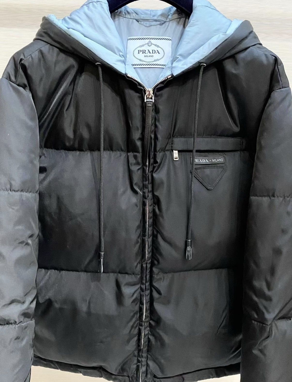 Prada Prada Classic Black Hooded Down Jacket J33 Size XS / US 0-2 / IT 36-38 - 2 Thumbnail