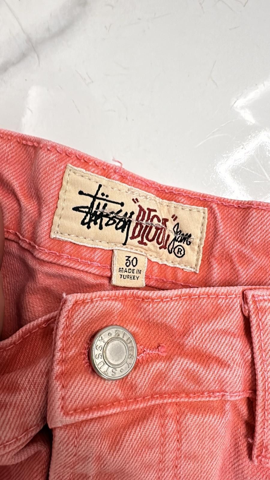 Stussy × Vintage Stussy Double Dye Big 'OL Jeans Faded Red Size 30 Size US 30 / EU 46 - 6 Thumbnail