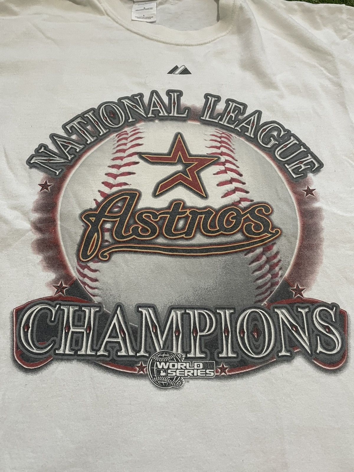 Gildan 2005 GILDAN HOUSTON ASTROS Mens T Shirt Size L White MLB Size US L / EU 52-54 / 3 - 3 Thumbnail