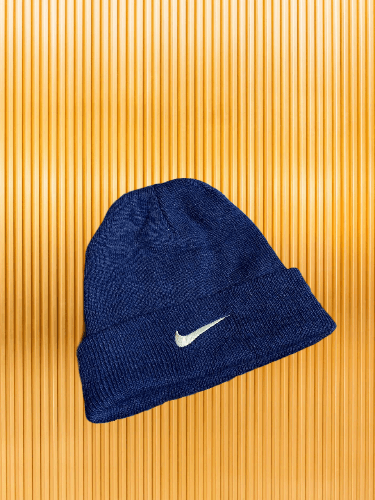 Nike Vintage Nike Swoosh Beanie Hat Drill Y2K Size ONE SIZE - 1 Thumbnail