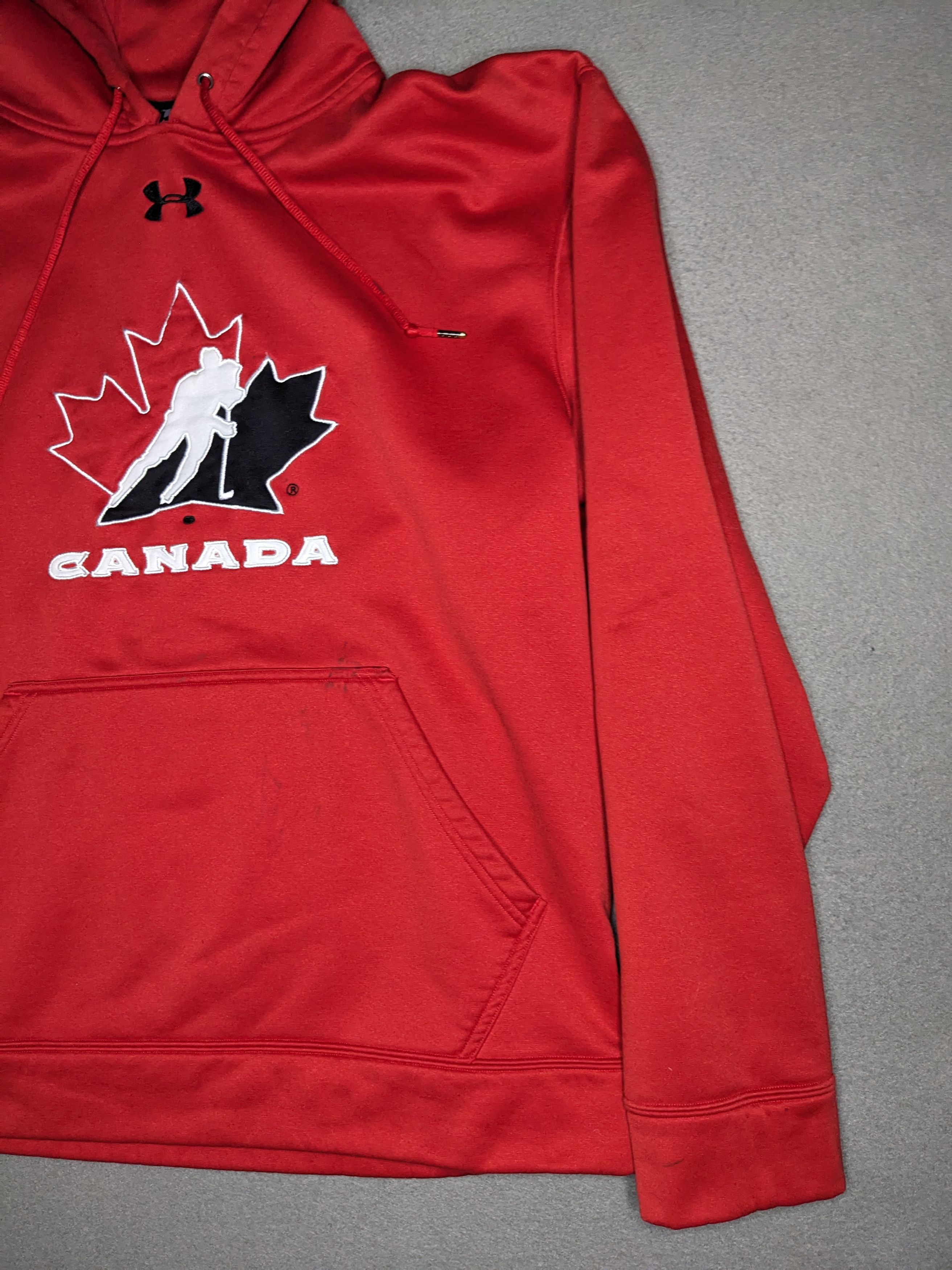 Under Armour Under Armour Team Canada Large Hoodie Sweater Olympics IIHF Size US L / EU 52-54 / 3 - 3 Thumbnail