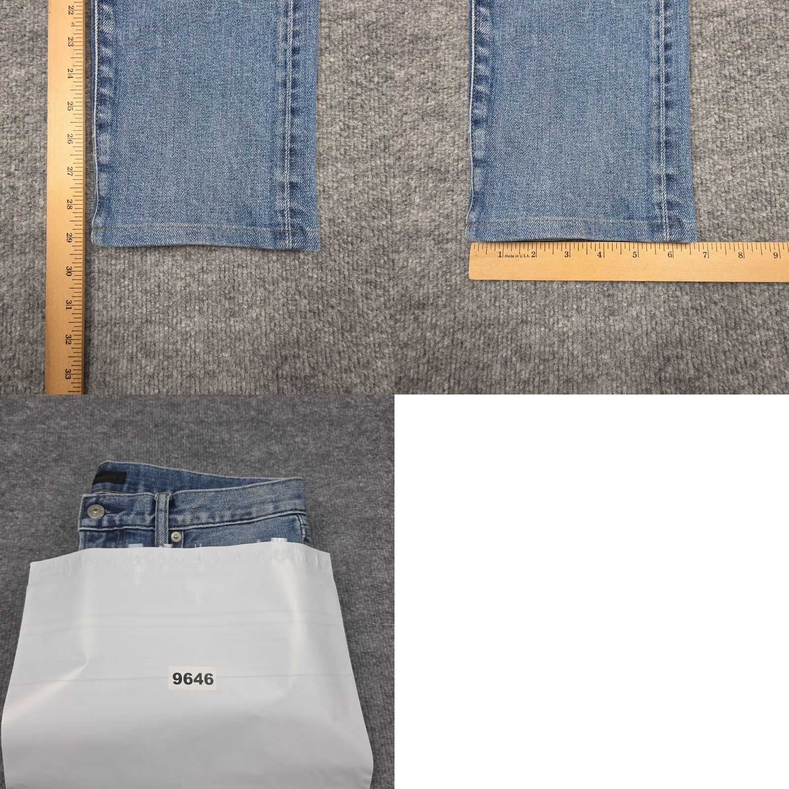 Uniqlo Uniqlo Jeans Men's 32x32 Blue Denim Slim-Straight Kaihara 5-Pocket Regular Rise Mid Vintage No Size US 32 / EU 48 - 9 Thumbnail