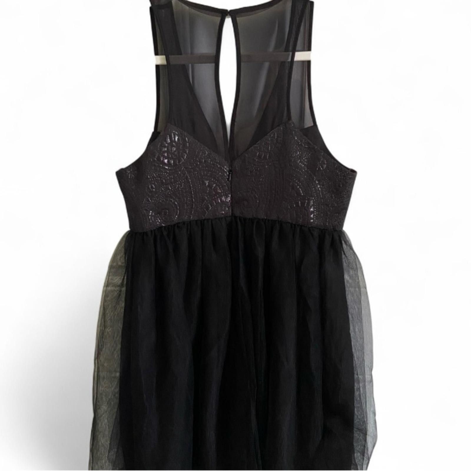 BCBGeneration BCBGeneration Black Tulle Sleeveless Dress Mesh Womens Sz 4 Size S / US 4 / IT 40 - 3 Thumbnail