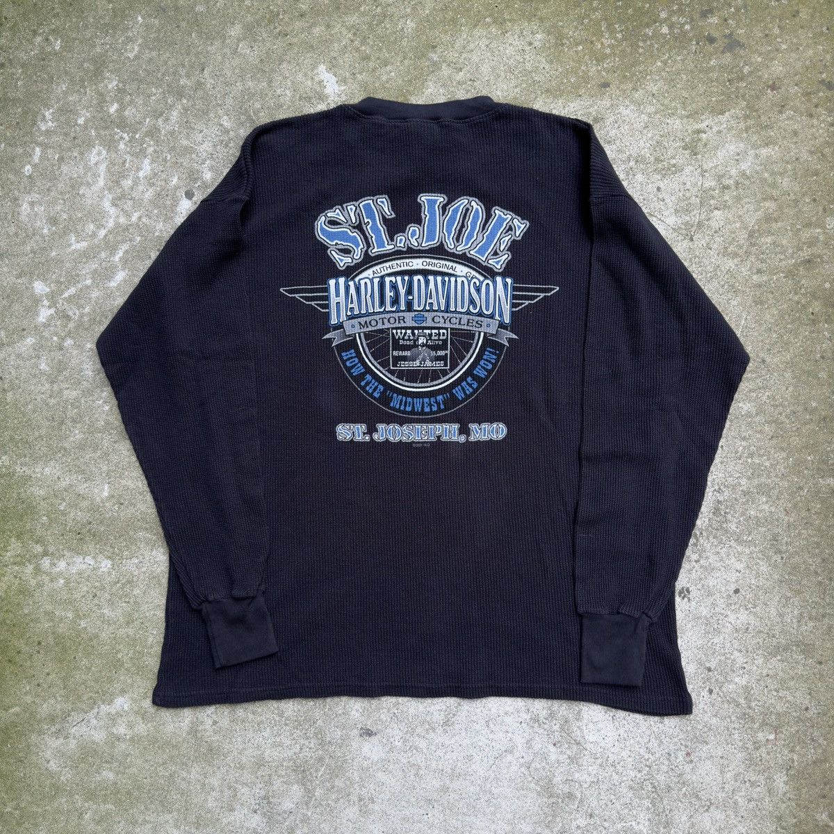 Harley Davidson Harley Davidson Flame Thermal Shirt ERD Grunge Biker WCC Size US XL / EU 56 / 4 - 2 Thumbnail