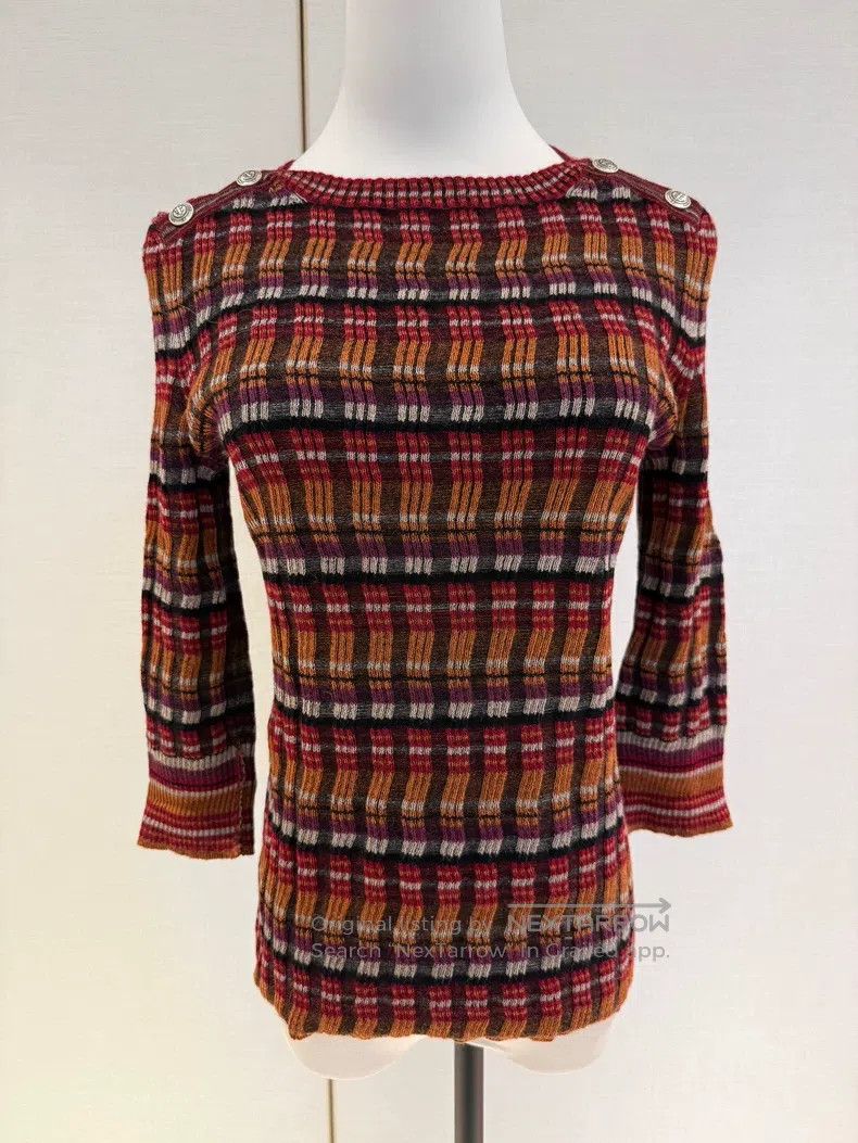 Chanel Chanel Hamburg series striped knitted sweater Size XS / US 0-2 / IT 36-38 - 1 Thumbnail